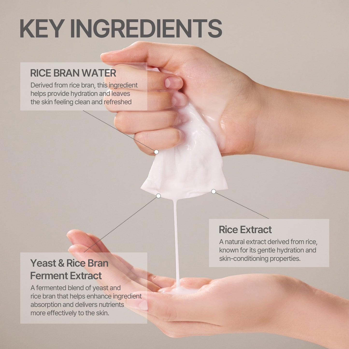 Rice Water Sheet Mask -10 Sheets